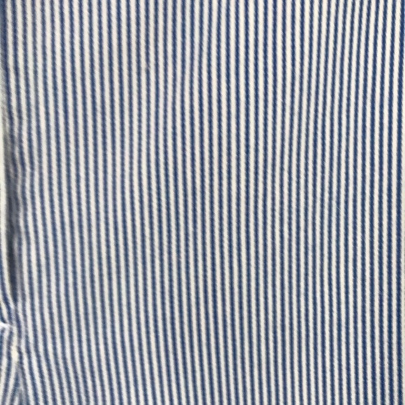 Talbots trousers blue striped s 6 classic style straight leg - Picture 8 of 8